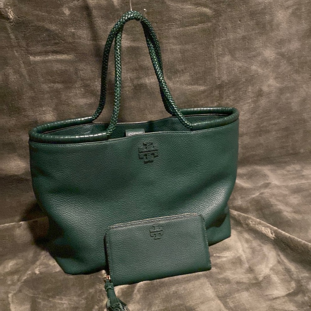 Tory Burch Taylor tote and wallet